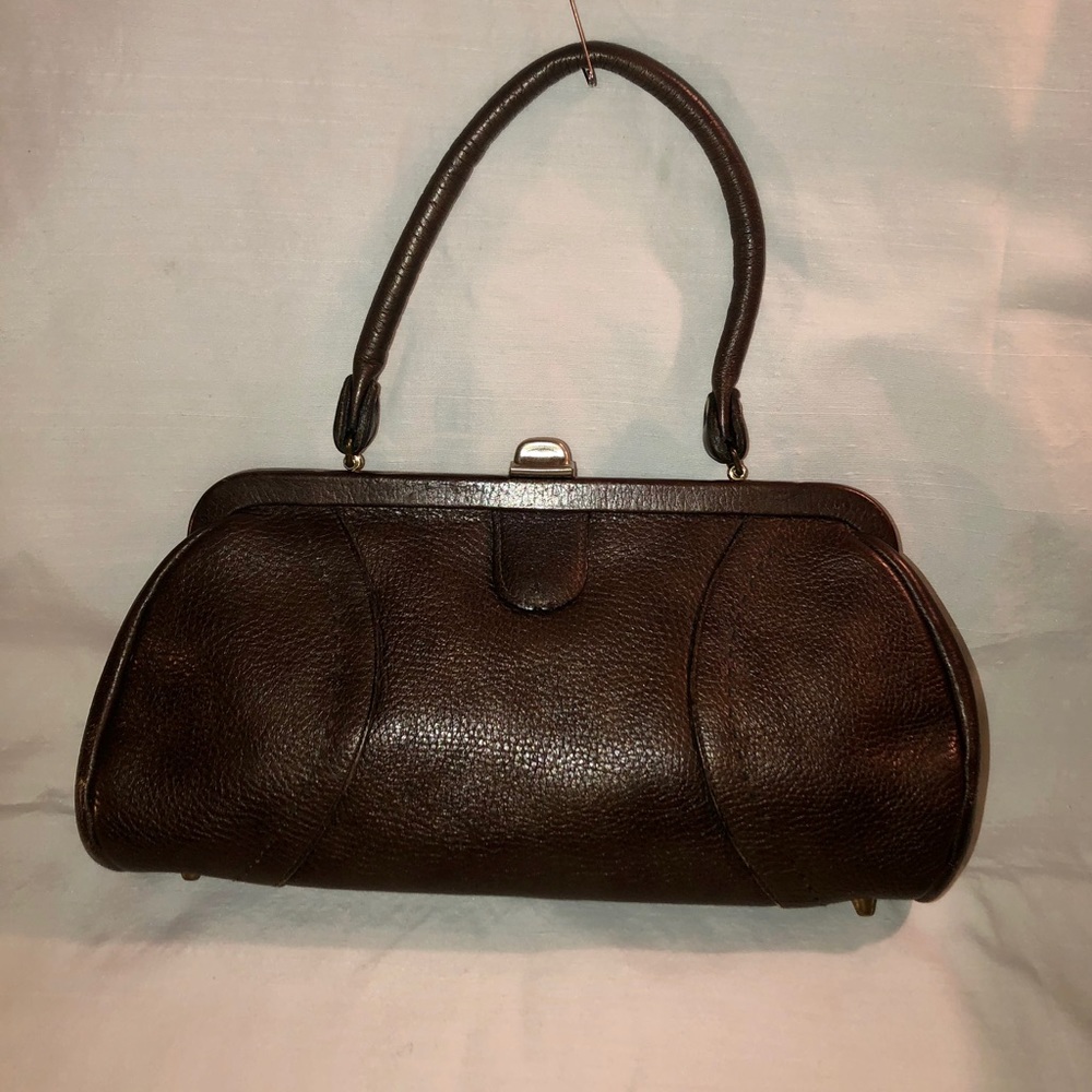 Purse Leather Satchel Circa 1940s